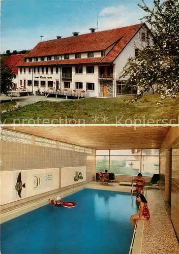 AK / Ansichtskarte Wolpadingen Landgasthaus Hirschen Hotel Pension Hallenbad Wolpadingen