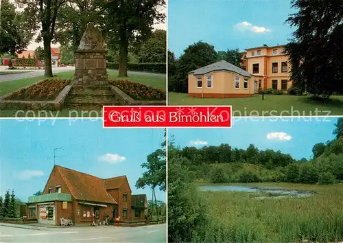 AK / Ansichtskarte Bimoehlen Denkmal Park Gasthaus  Bimoehlen