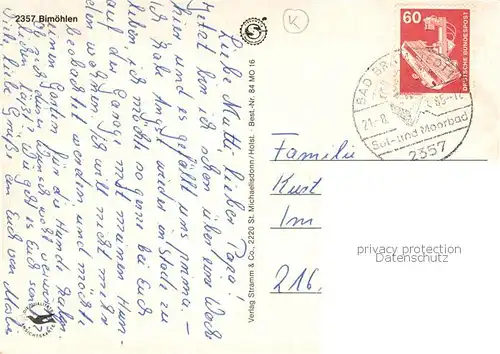 AK / Ansichtskarte Bimoehlen Denkmal Park Gasthaus  Bimoehlen