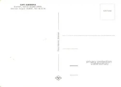 AK / Ansichtskarte Bremen Cafe Subtropia Bremen