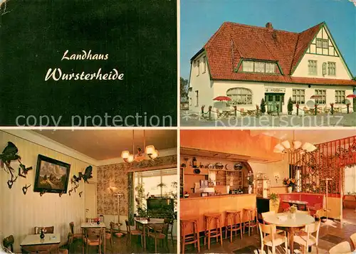 AK / Ansichtskarte Spieka Hotel Pension Landhaus Wursterheide Gastraeume Bar Spieka