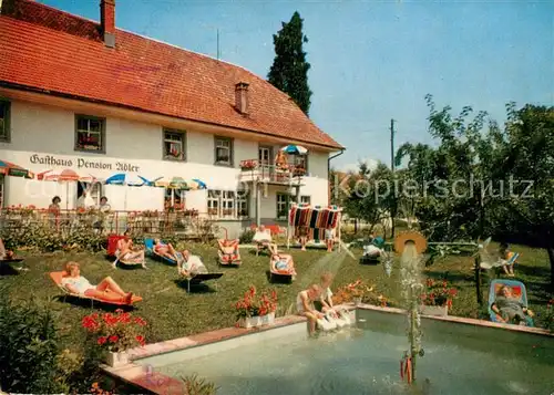 AK / Ansichtskarte Harpolingen Gasthof Pension Adler Liegewiese Pool Harpolingen