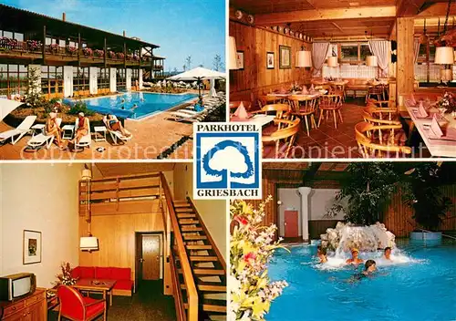 AK / Ansichtskarte Griesbach_Rottal Parkhotel Griesbach Pool Gaststube Treppenaufgang Hallenbad Griesbach Rottal
