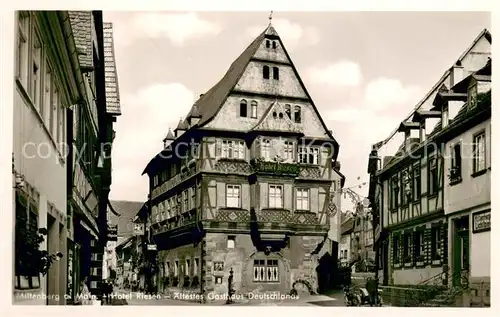 AK / Ansichtskarte Miltenberg_Main Hotel Riesen aeltestes Gasthaus Deutschlands Miltenberg Main