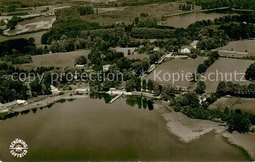 AK / Ansichtskarte Holsteinische_Schweiz Fliegeraufnahme mit Keller und Ukleisee Holsteinische_Schweiz