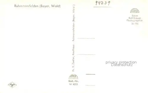 AK / Ansichtskarte Ruhmannsfelden Fliegeraufnahme Ruhmannsfelden