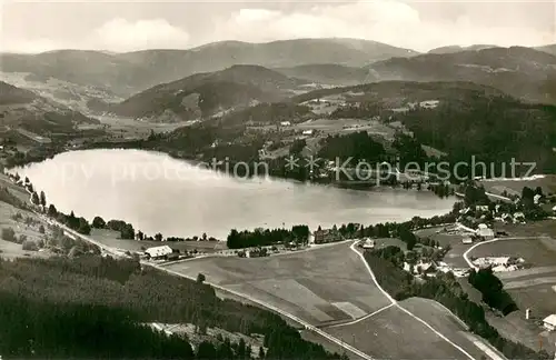 AK / Ansichtskarte Titisee Fliegeraufnahme mit Feldberg Titisee