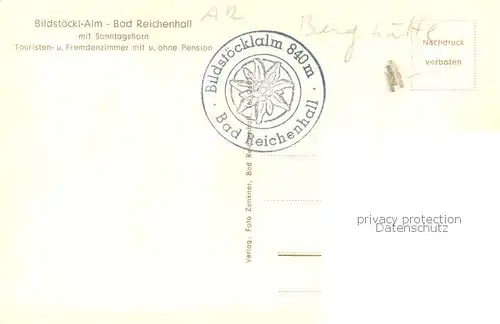 AK / Ansichtskarte Bad_Reichenhall mit Sonntagshorn Terrasse Bad_Reichenhall