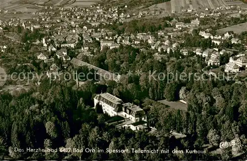 AK / Ansichtskarte Bad_Orb Fliegeraufnahme mit Kurhaus Bad_Orb