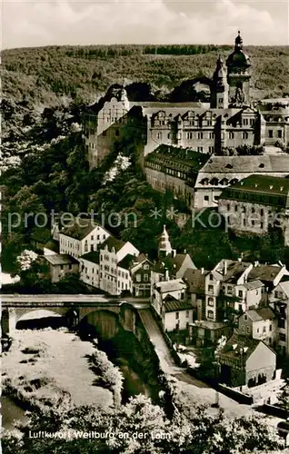 AK / Ansichtskarte Weilburg Hotel Traube und Schlossterrassen Cafe Weilburg