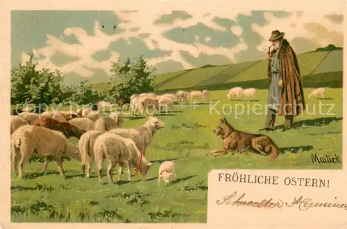 AK / Ansichtskarte Landwirtschaft Froehliche Ostern 