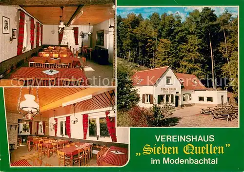 AK / Ansichtskarte Landau__Pfalz Vereinshaus Sieben Quellen im Modenbachtal Club Amicitia 
