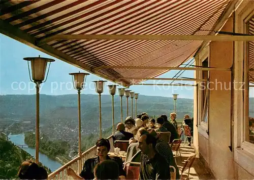 AK / Ansichtskarte Bad_Ems Berghotel Concordiaturm Fernsicht auf das Lahntal Bad_Ems