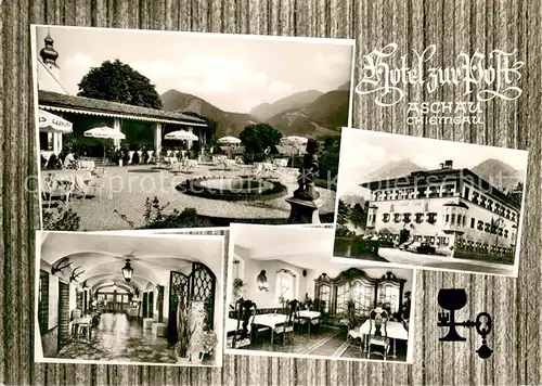 AK / Ansichtskarte Aschau_Chiemgau Hotel zur Post Aschau Chiemgau