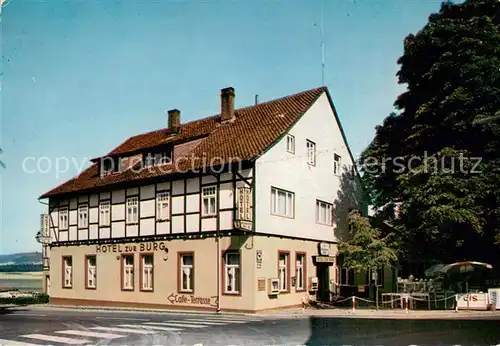 AK / Ansichtskarte Polle Hotel zur Burg Restaurant Pension Polle