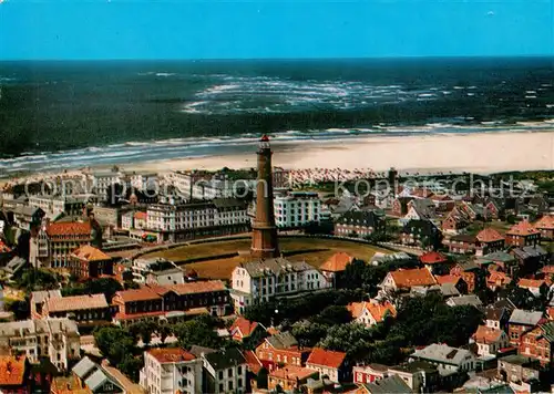 AK / Ansichtskarte Borkum Nordseeheilbad Leuchtturm Strand Borkum