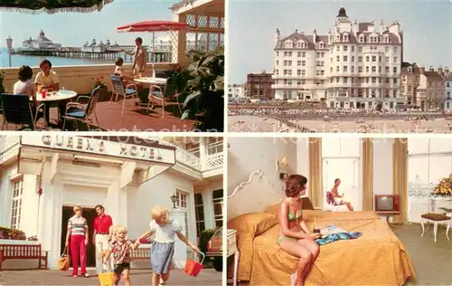 AK / Ansichtskarte Eastbourne__Sussex_UK The Queens Hotel Terrasse Appartement 