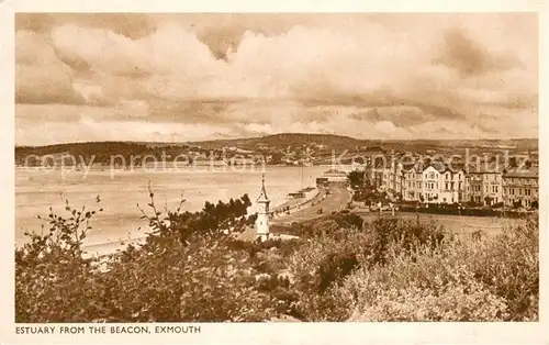 AK / Ansichtskarte Exmouth_Devon Estuary from the Beacon 
