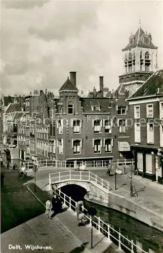 AK / Ansichtskarte Delft_NL Wijnhaven 