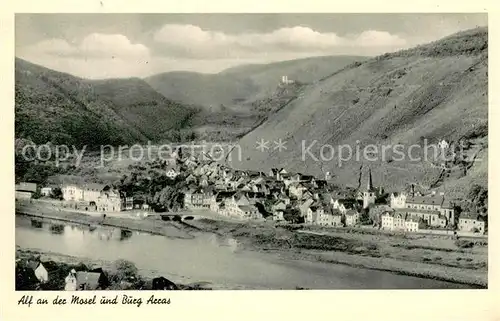 AK / Ansichtskarte Alf_Mosel Panorama mit Burg Arras Alf_Mosel