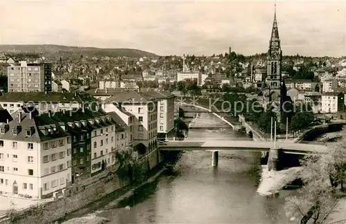 AK / Ansichtskarte Pforzheim Zusammenfluss von Enz und Nagold Pforzheim
