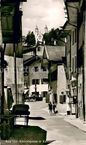 AK / Ansichtskarte Bad_Toelz Konradgasse mit Kalvarienberg Bad_Toelz