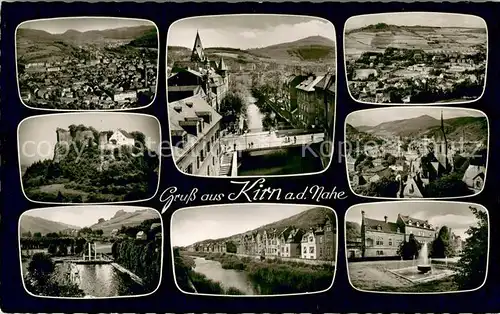 AK / Ansichtskarte Kirn_Nahe Teilansichten Ruine Nahepartie Schloss Kirn_Nahe