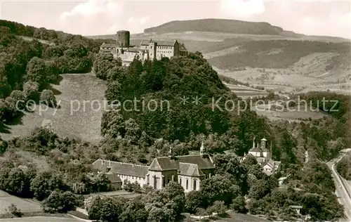 AK / Ansichtskarte Hammelburg Blick auf Kloster Altstadt und Schloss Saaleck Hammelburg