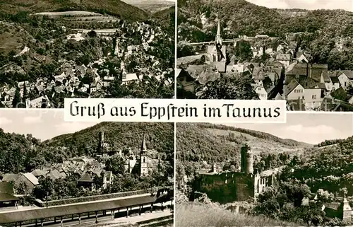AK / Ansichtskarte Eppstein_Taunus Fliegeraufnahme Panorama Schloss Eppstein_Taunus