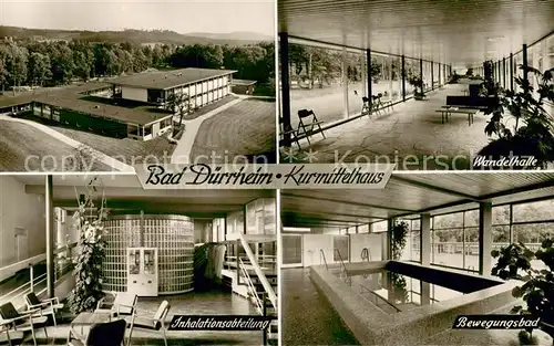 AK / Ansichtskarte Bad_Duerrheim Kurmittelhaus Wandelhalle Inhalationsabteilung Bewegungsbad Bad_Duerrheim
