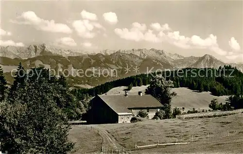 AK / Ansichtskarte Gunzesried Haus Buehler Panorama Gunzesried