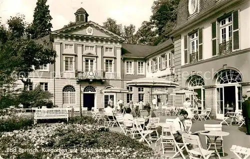AK / Ansichtskarte Bad_Bertrich Kurgarten mit Schloesschen Bad_Bertrich