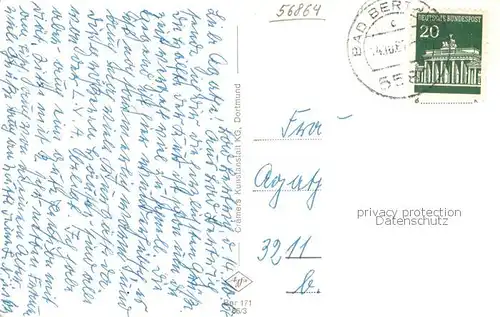 AK / Ansichtskarte Bad_Bertrich Kurgarten mit Schloesschen Bad_Bertrich