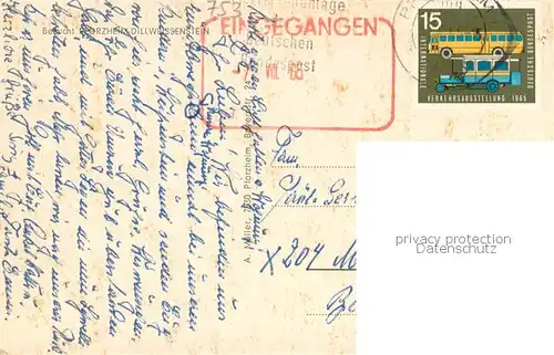 AK / Ansichtskarte Dillweissenstein Wasserfall Teilansicht Schwimmbad Jugendherberge Dillweissenstein