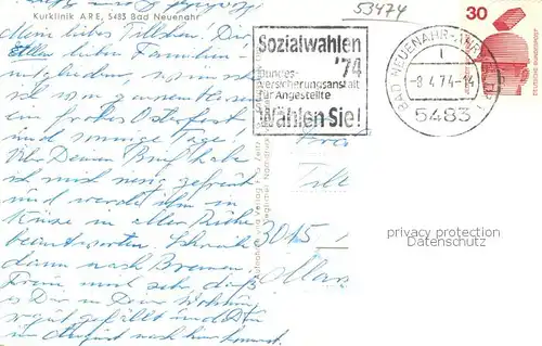 AK / Ansichtskarte Bad_Neuenahr Ahrweiler Kurklinik Are Bad_Neuenahr Ahrweiler