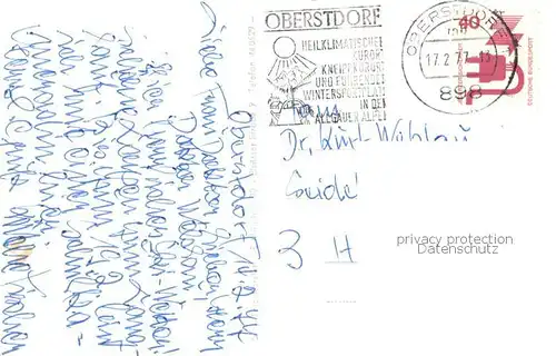 AK / Ansichtskarte Oberstdorf Viktoerle Haus Aussenansicht Oberstdorf