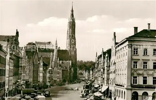 AK / Ansichtskarte Landshut_Isar Altstadt m. Burg Trausnitz Landshut Isar