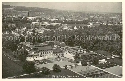 AK / Ansichtskarte Rheinfelden_AG Fliegeraufnahme Sanatorium Rheinfelden AG