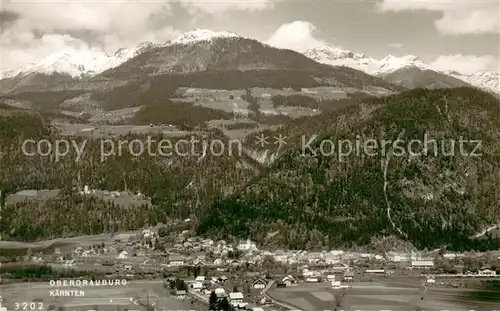 AK / Ansichtskarte Oberdrauburg_Kaernten Gesamtansicht m. Bergpanorama Oberdrauburg Kaernten