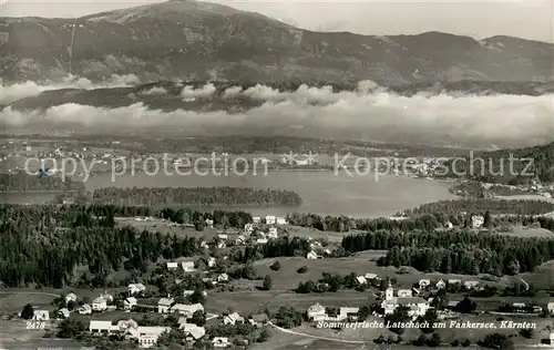 AK / Ansichtskarte Latschach_Faaker_See Fliegeraufnahme Panorama Latschach_Faaker_See