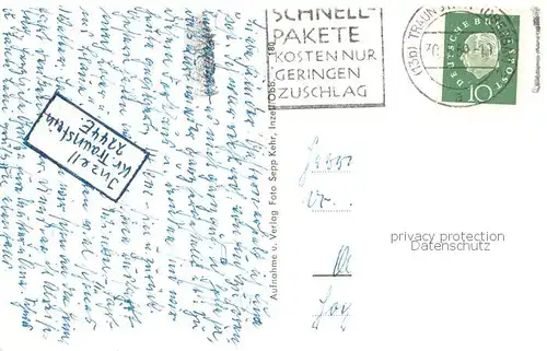 AK / Ansichtskarte Inzell Forsthaus Odlgass m. Frillensee Inzell