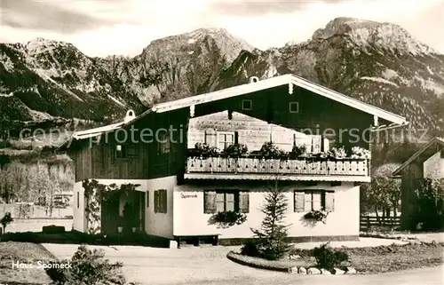 AK / Ansichtskarte Schoenau_Berchtesgaden Haus Sporneck Aussenanasicht Schoenau Berchtesgaden