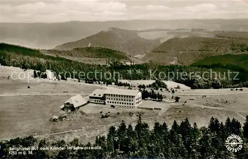 AK / Ansichtskarte Kandel_Breisgau Fliegeraufnahme Berghotel auf d. Kandel Kandel Breisgau