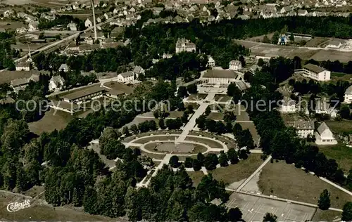 AK / Ansichtskarte Bad_Duerrheim Fliegeraufnahme Kurpark m. Kurmittelhaus Bad_Duerrheim