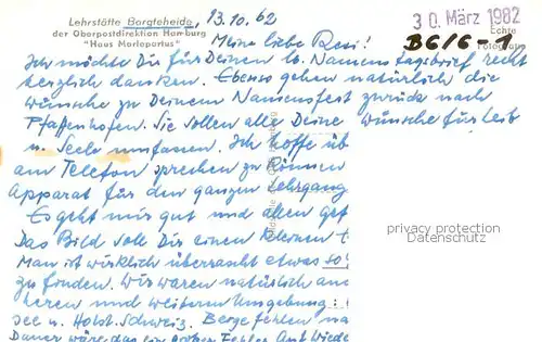 AK / Ansichtskarte Bargteheide Lehrstaette der Oberpostdirektion Hamburg Haus Marlepartus Bargteheide