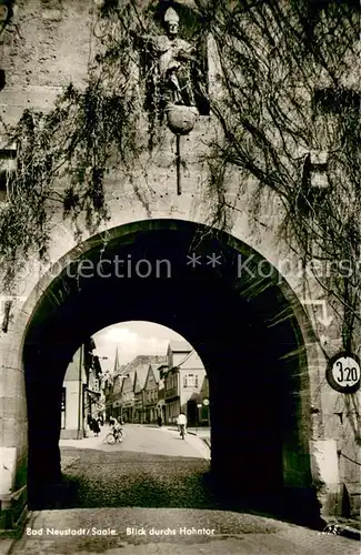 AK / Ansichtskarte Bad_Neustadt Blick durchs Hohntor Bad_Neustadt