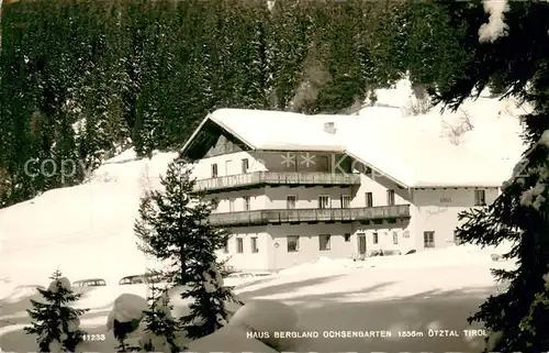 AK / Ansichtskarte oetztal_Tirol Haus Bergland Ochsengarten oetztal Tirol