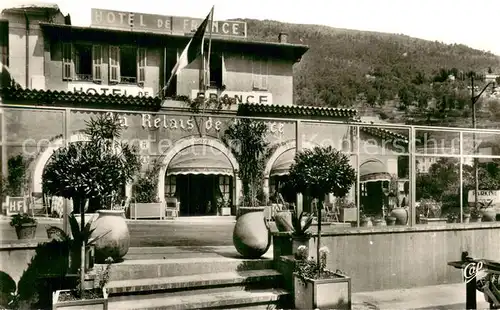 AK / Ansichtskarte Sospel Hotel de France et sa Terrasse Sospel