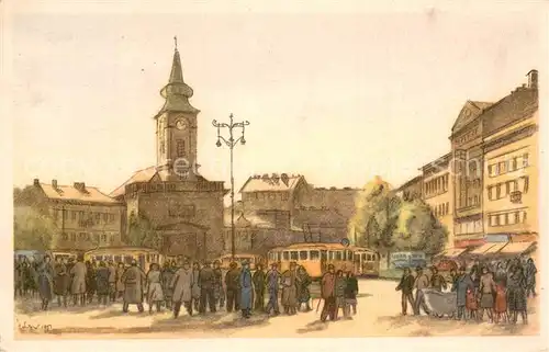 AK / Ansichtskarte Budapest Zador Istvan A Kalvin Ter Budapest