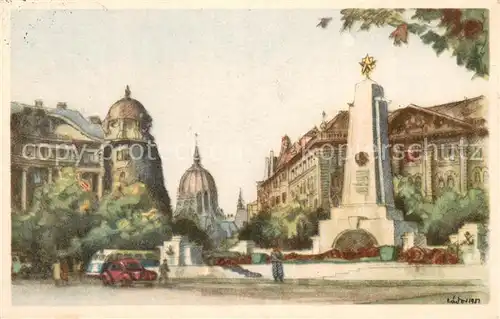 AK / Ansichtskarte Budapest Zador Istvan Szovjet Emlekmue a Szabadsagteren Budapest